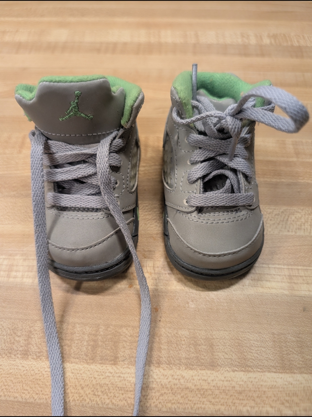 Air Jordan Retro V 5 Five Green Bean Toddler Size 2C